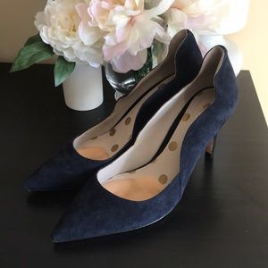 BODEN UK Navy Suede (Real Leather) Heels